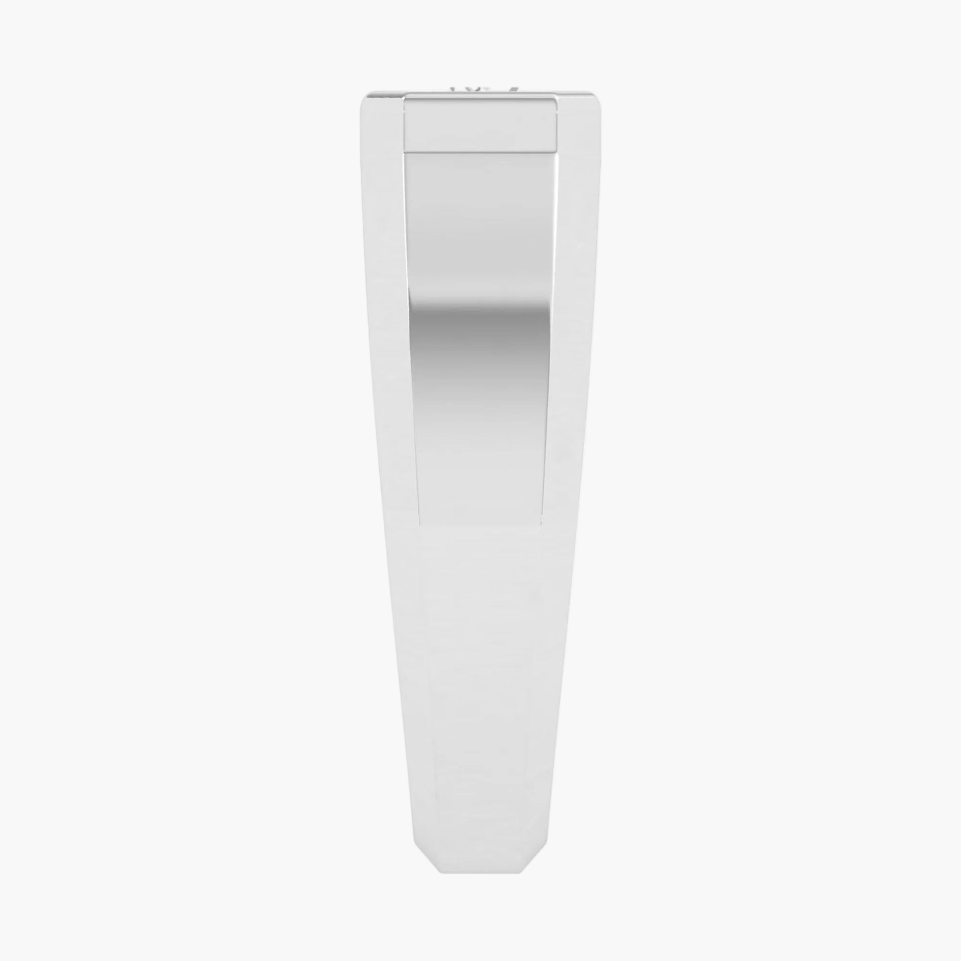 White electronic device on a white background