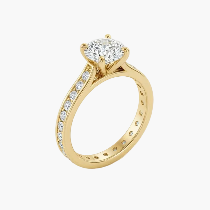 Classic Four-Prong Solitaire Engagement Ring