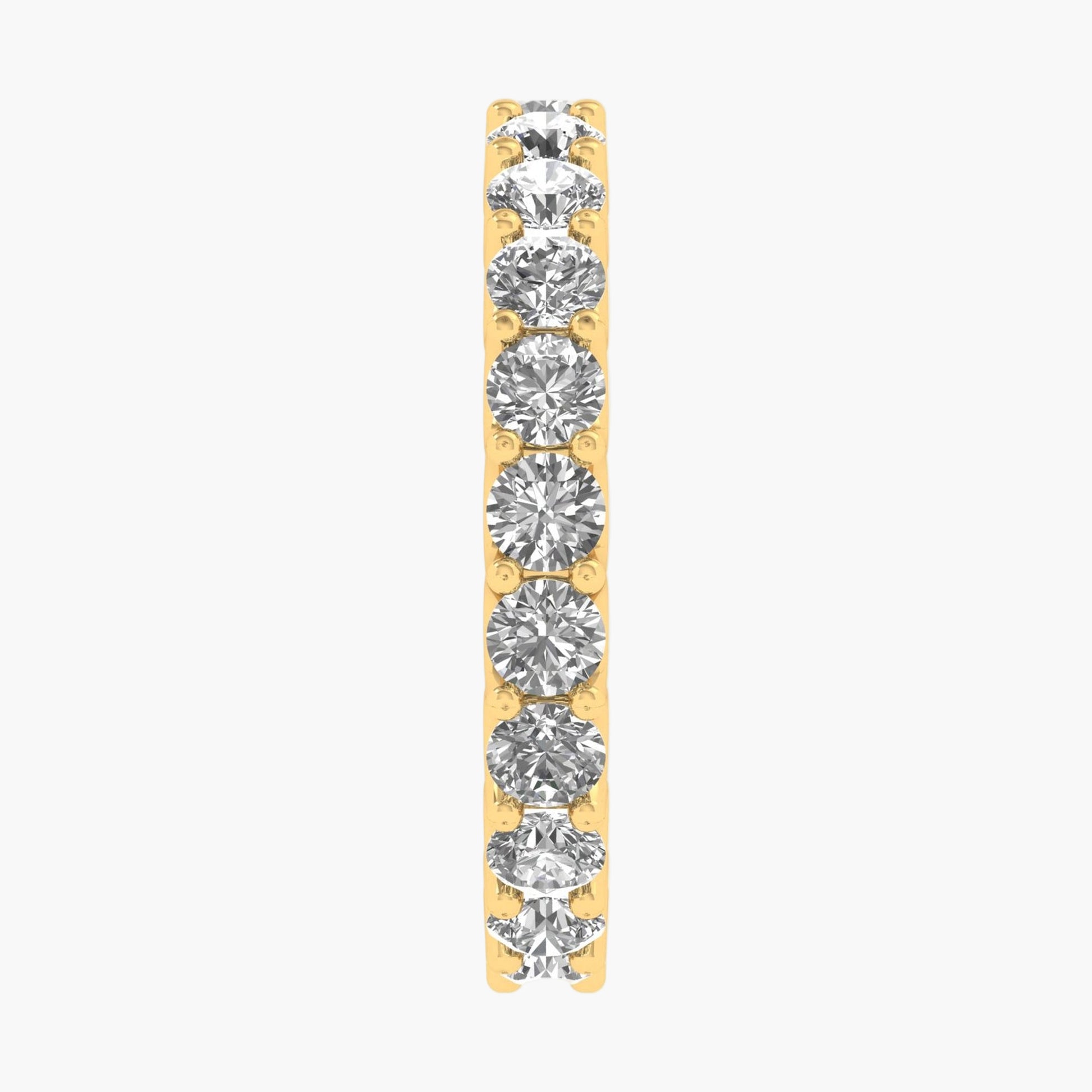 Diamond eternity band on a white background