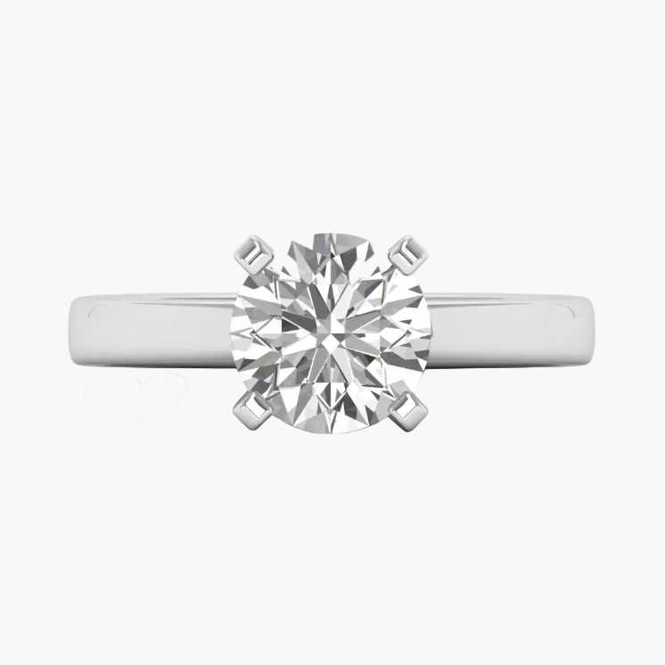 Diamond ring on a white background