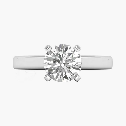 Diamond ring on a white background