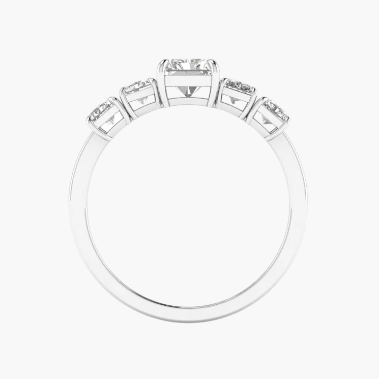 Ring design displayed on a computer screen with a blurred background