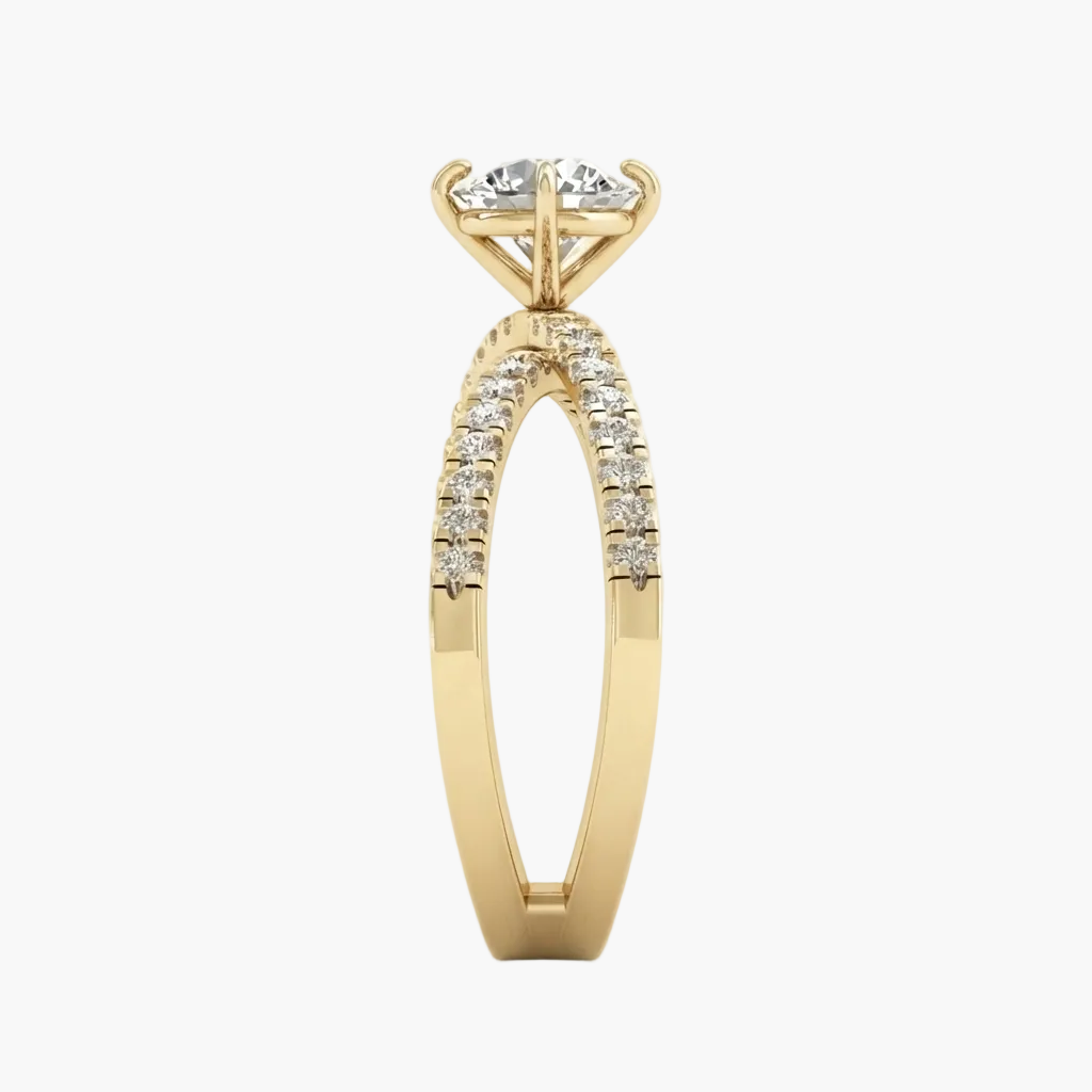 Modern Crossover Band Featuring a Brilliant Diamond Ring