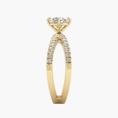 Modern Crossover Band Featuring a Brilliant Diamond Ring