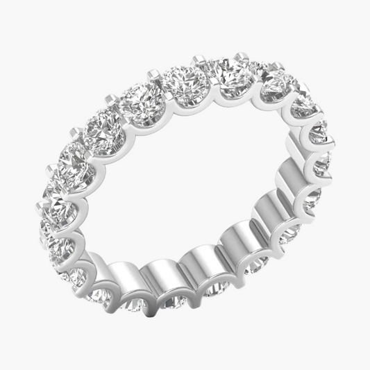 Diamond ring with a white background