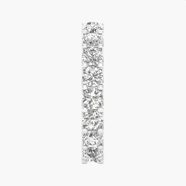 Diamond earring on a white background