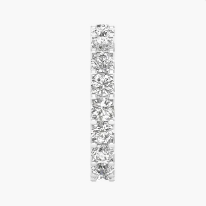 Diamond earring on a white background