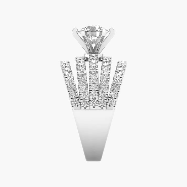 Diamond pendant on a white background