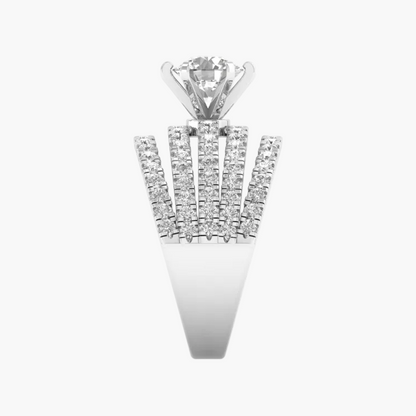 Diamond pendant on a white background