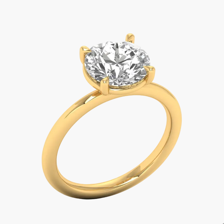 Four Prong Diamond Ring