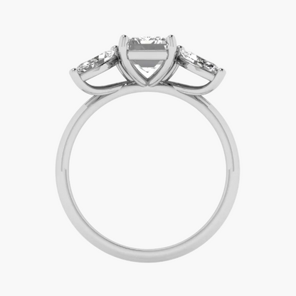 Silver ring with 'Green Lab' branding on a product page.