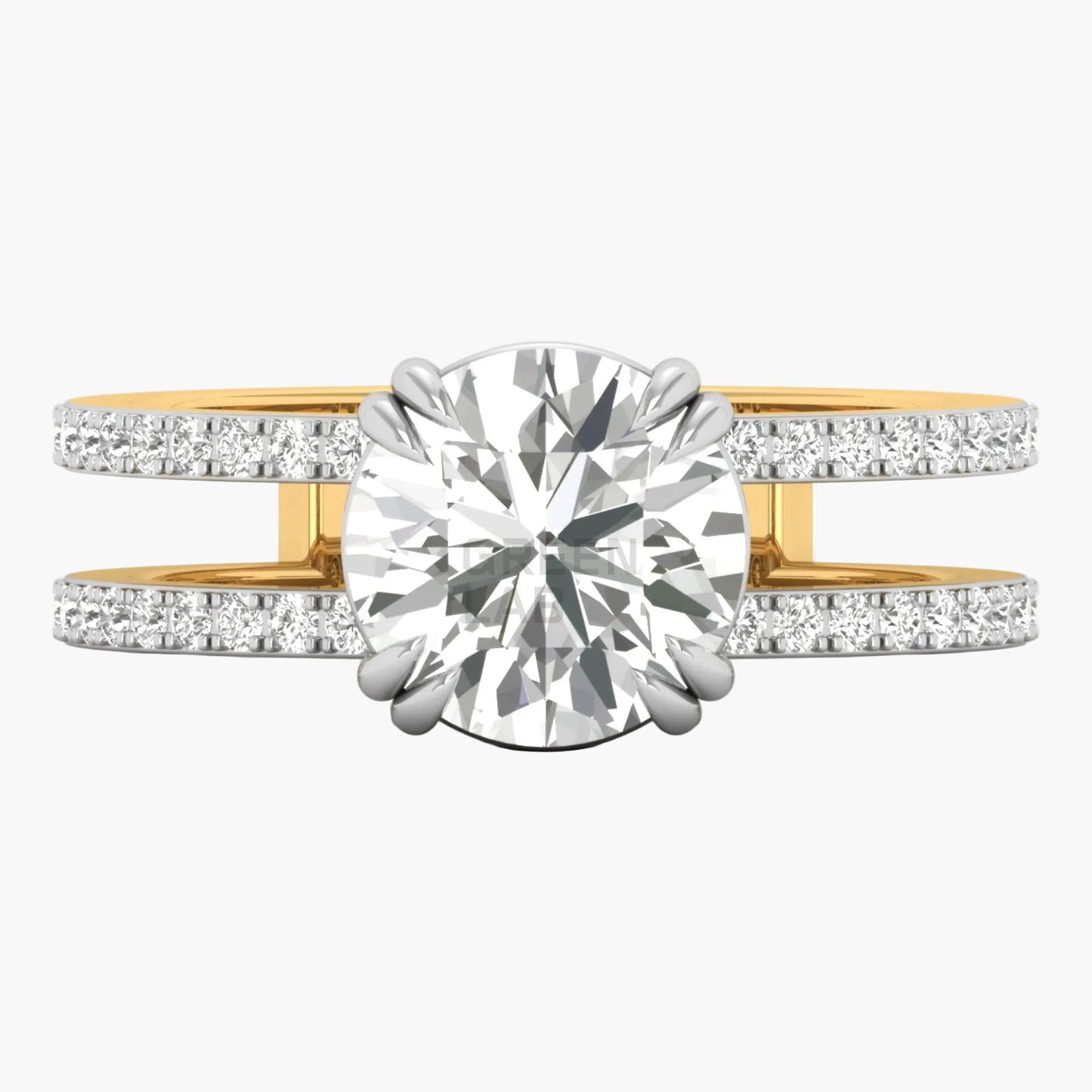 Sparkling Contour Diamond Ring