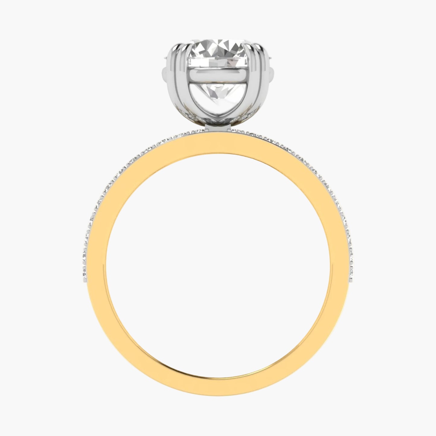 Sparkling Contour Diamond Ring