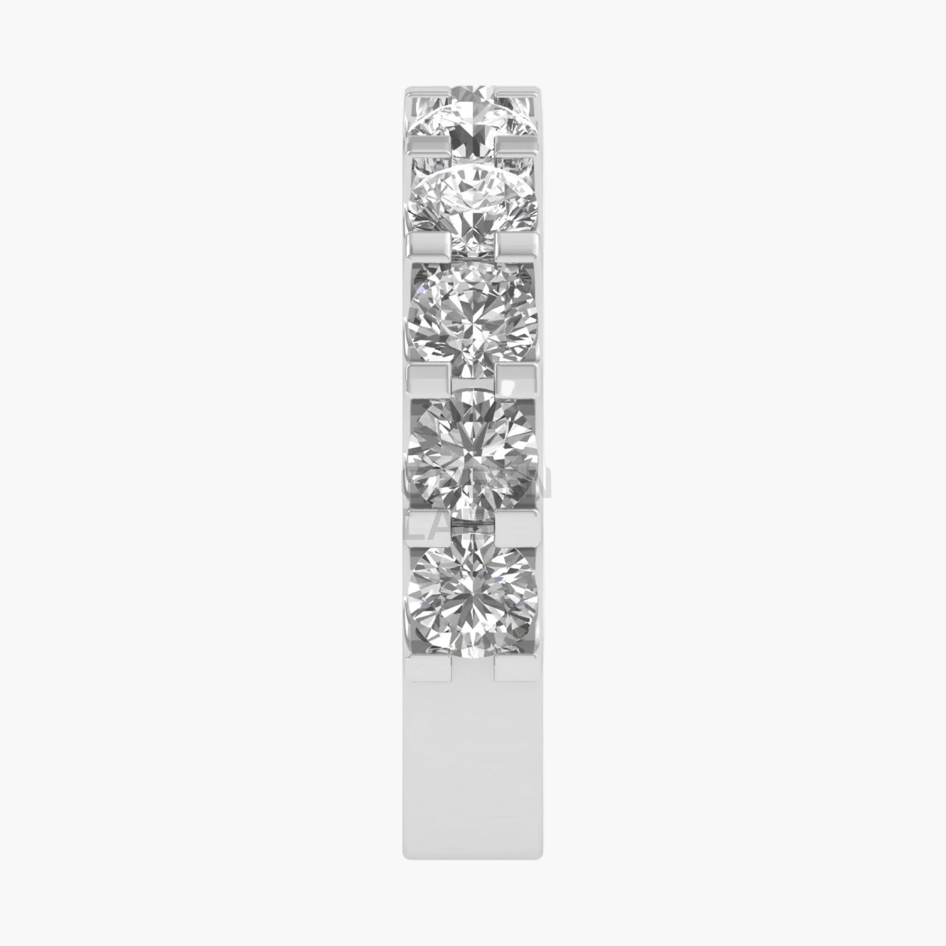 Diamond earring on a white background