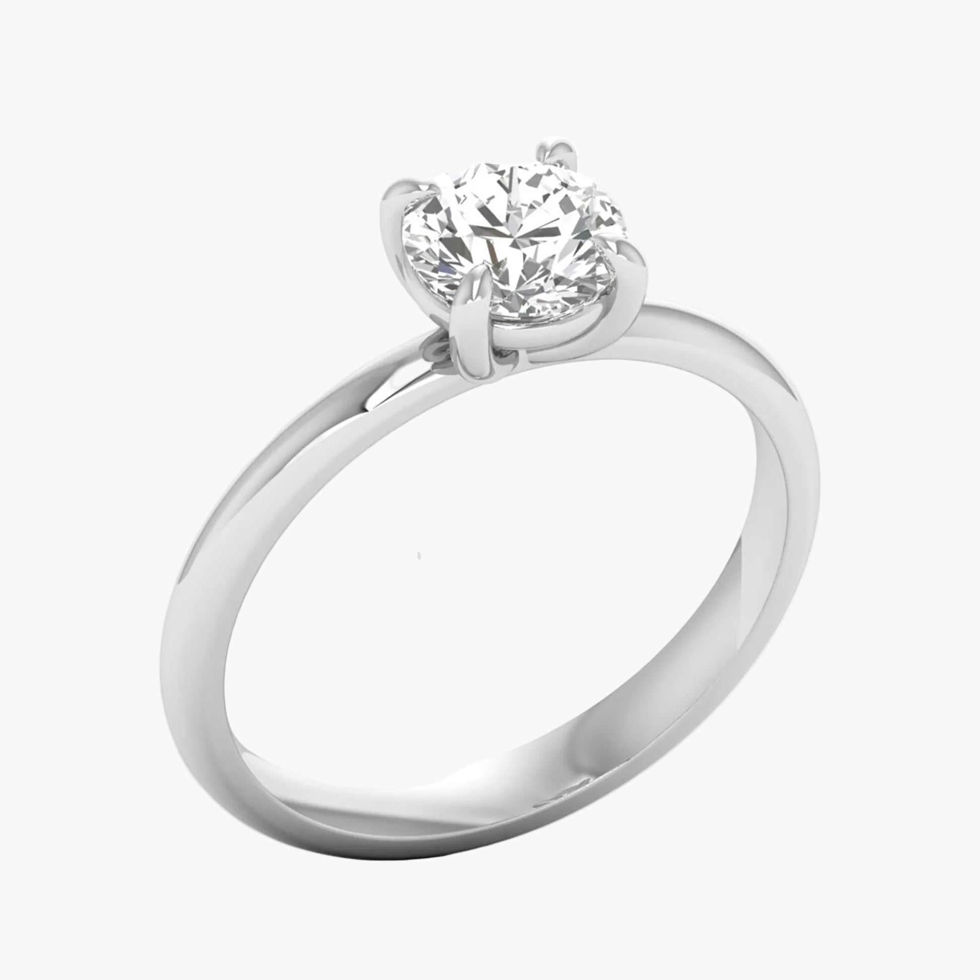 Diamond ring with 'Green Lab' branding on a white background