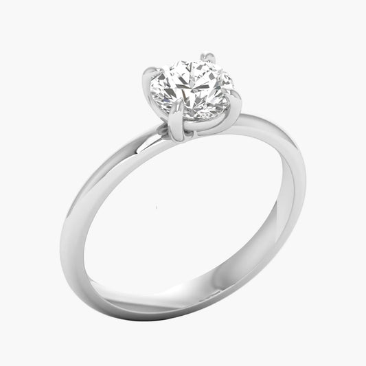 Diamond ring with 'Green Lab' branding on a white background