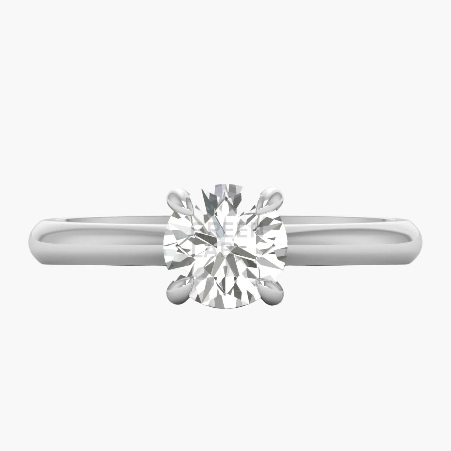 Diamond ring on a white background