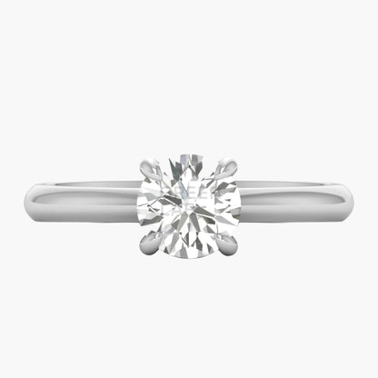 Diamond ring on a white background