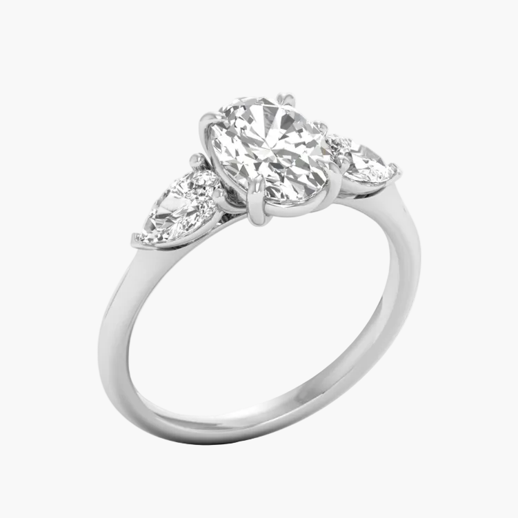 Diamond ring displayed on a website with 'Green Lab' branding.