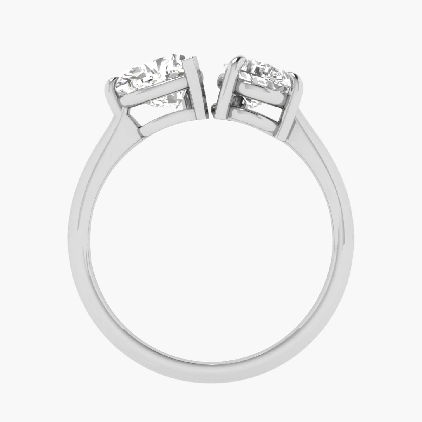 Silver ring with gemstones on a white background, featuring the brand 'Green Lab'.