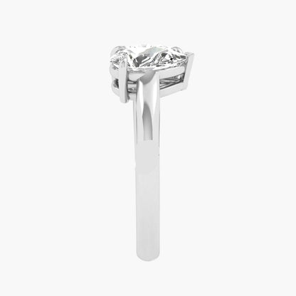 Diamond ring with a white background