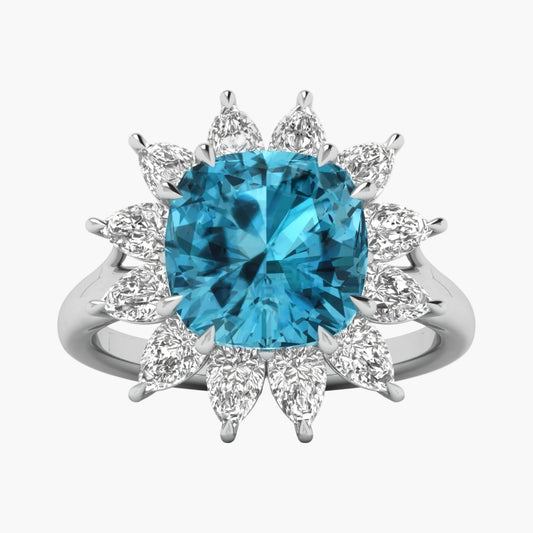Blue Majesty Diamond Ring