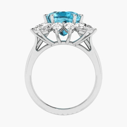 Blue Majesty Diamond Ring