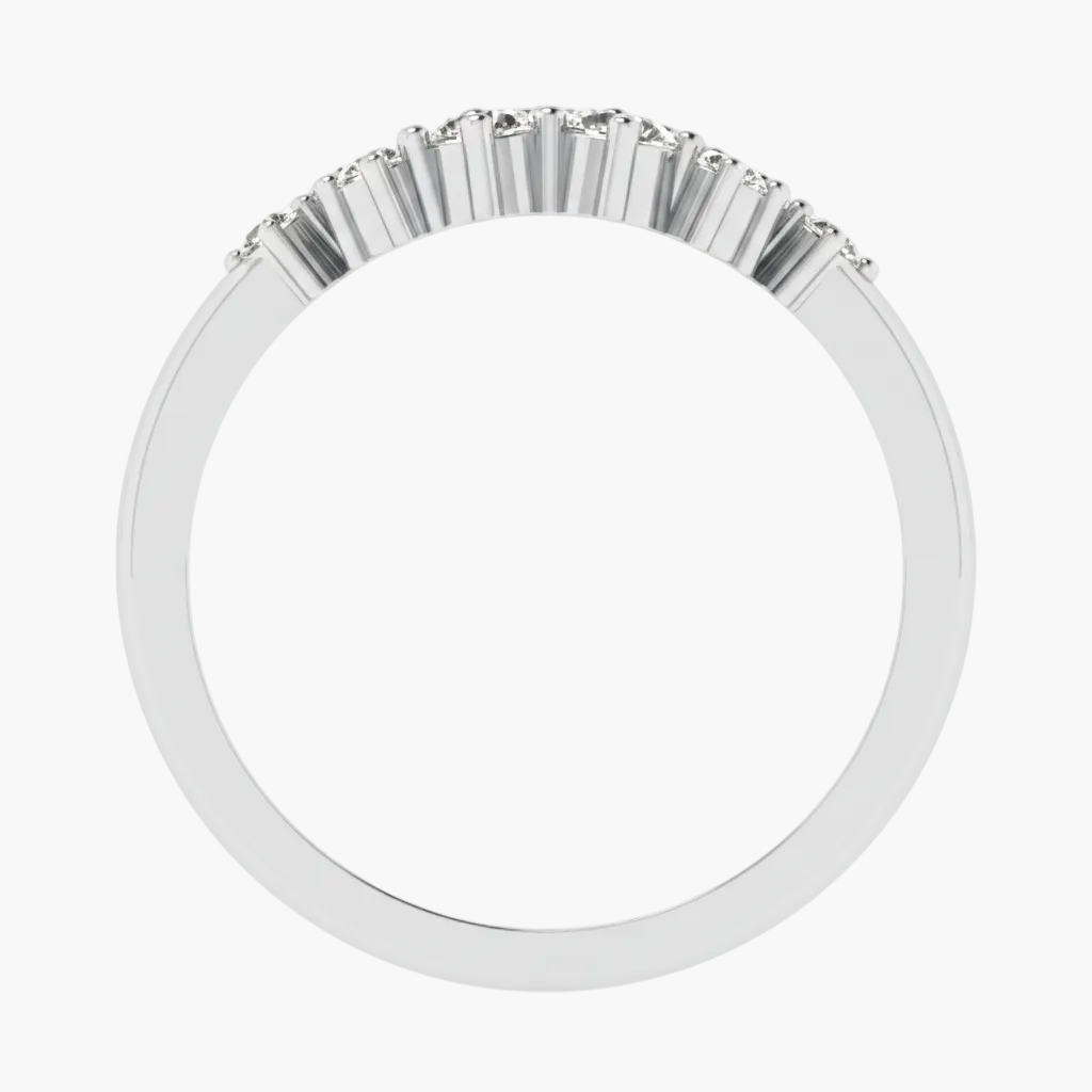 Silver ring with gemstones on a white background, featuring the brand 'Green Lab'.