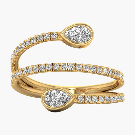 Space Orbit Diamond Ring