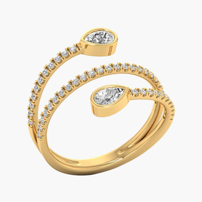 Space Orbit Diamond Ring
