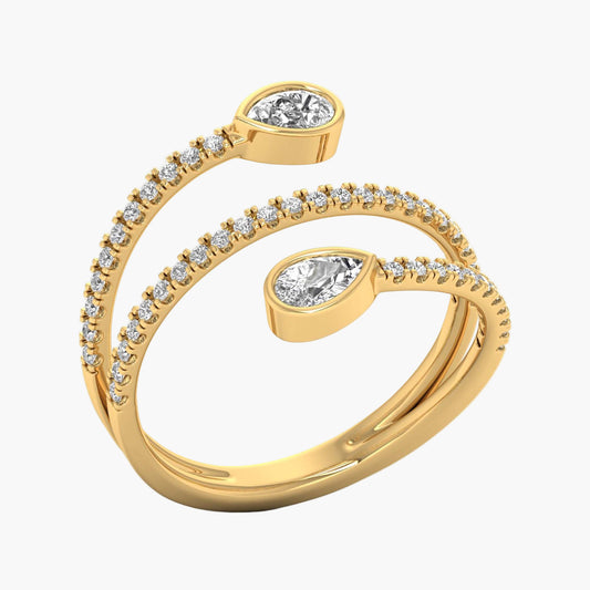 Space Orbit Diamond Ring