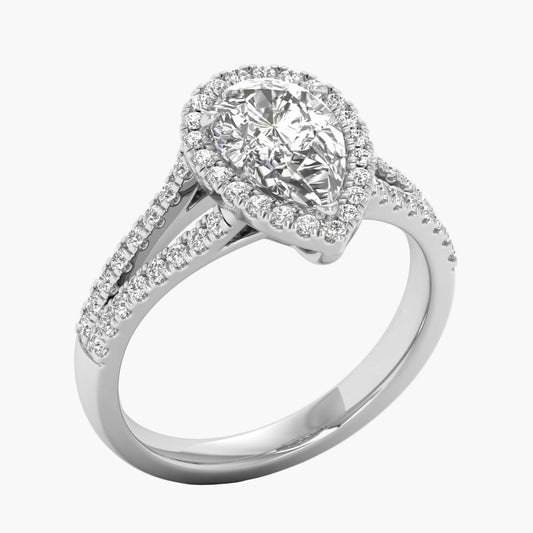 Pear Pious Diamond Ring