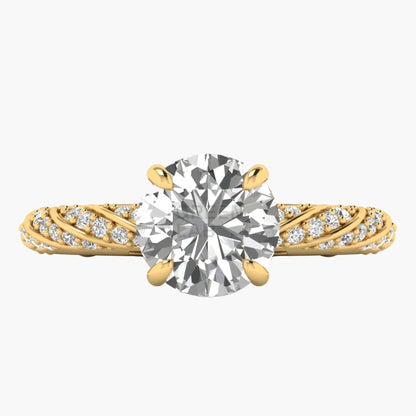 Cathedral Tapered Diamond Ring