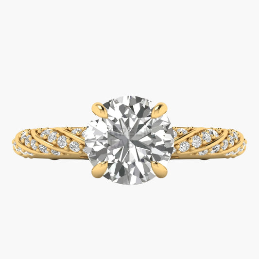 Cathedral Tapered Diamond Ring