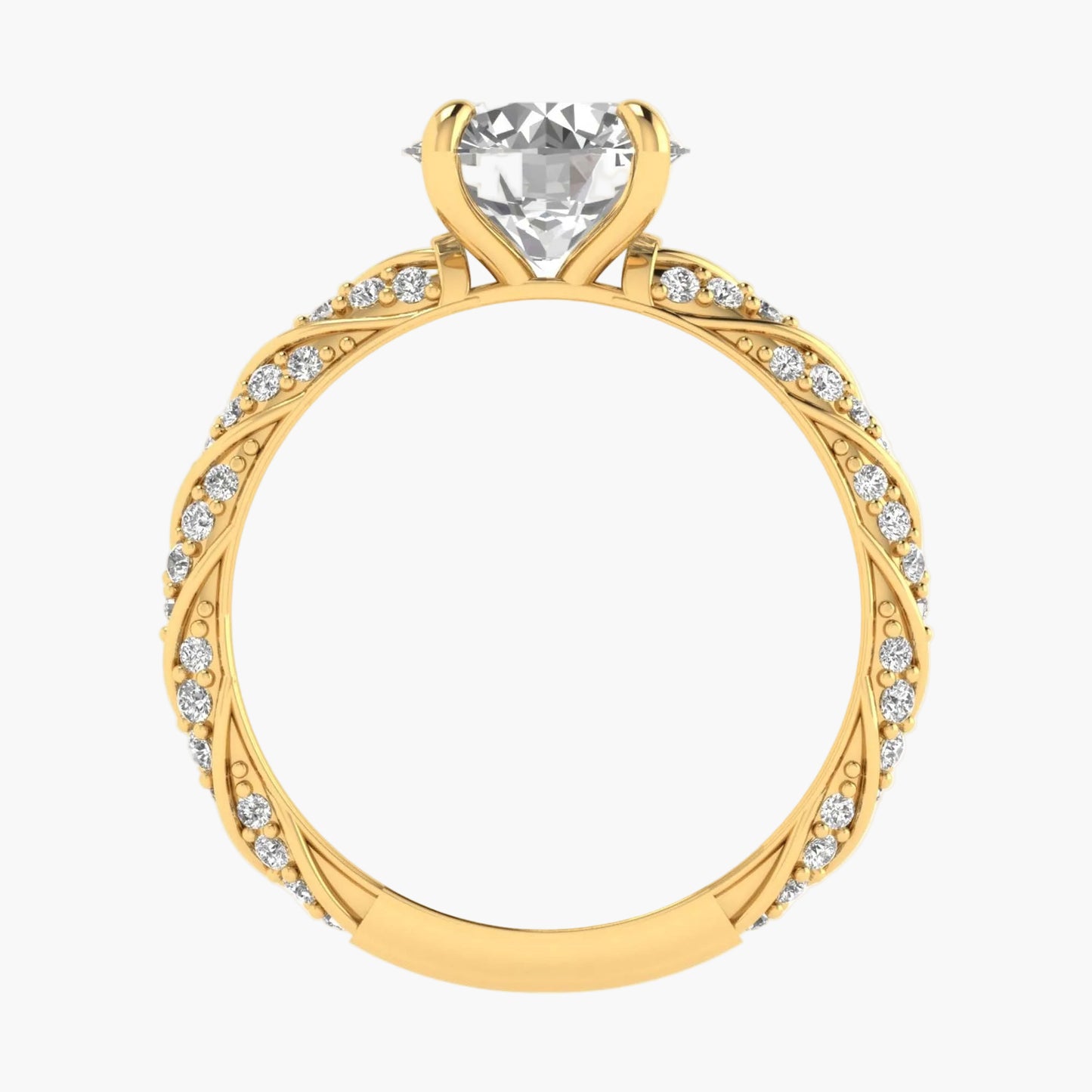 Cathedral Tapered Diamond Ring