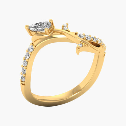 Lotus Elowynn Diamond Ring