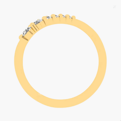 Yellow ring with embedded stones on a white background, branded 'Green Lab'.