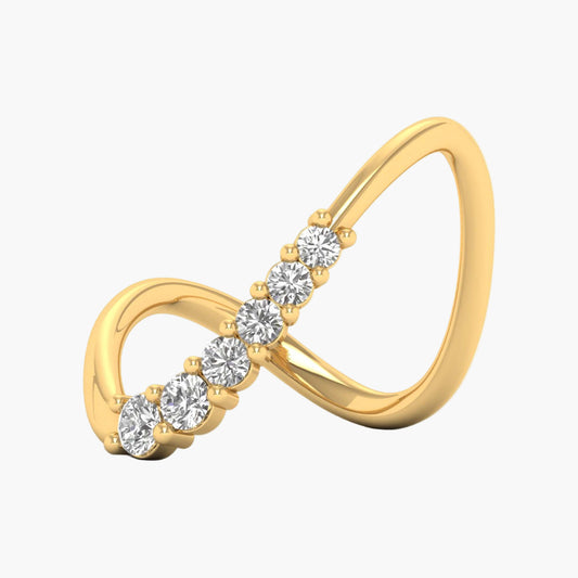 Wishbone Diamond Ring