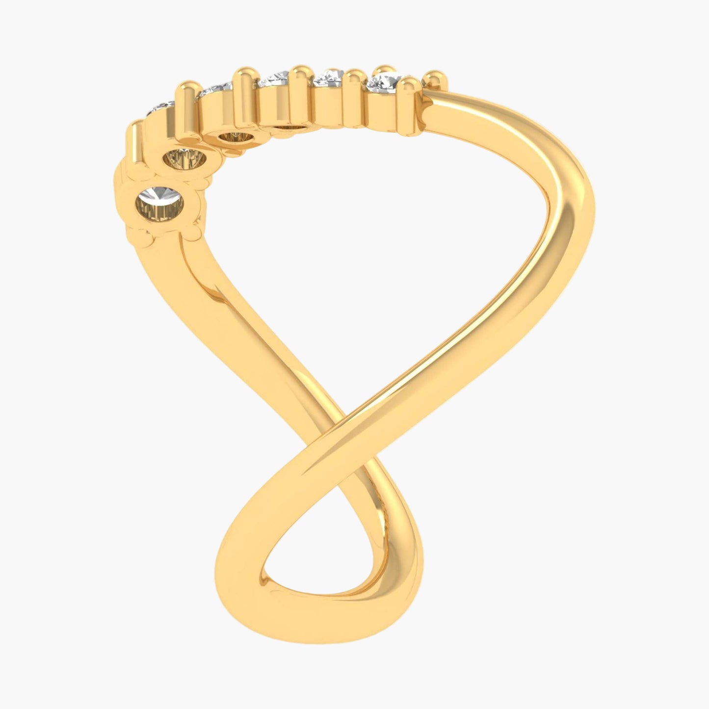 Wishbone Diamond Ring