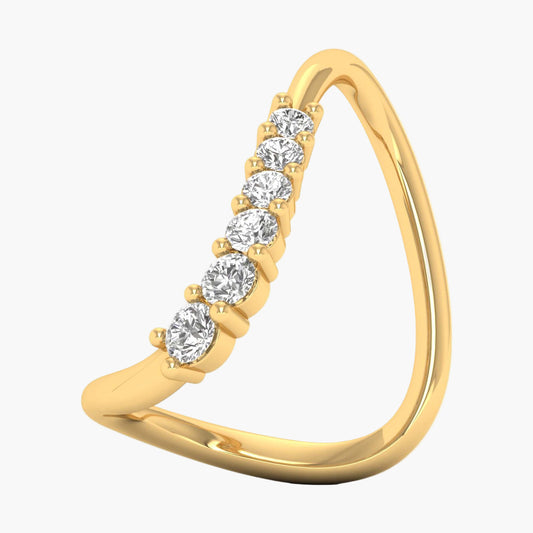 Wishbone Diamond Ring