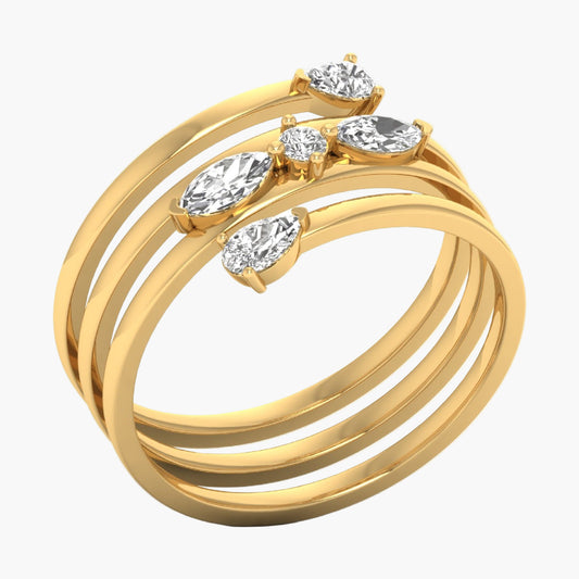 Just-at-Time Diamond Ring