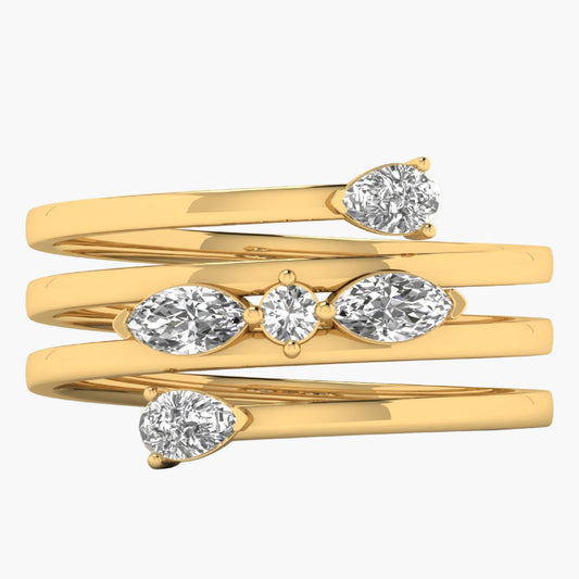 Just-at-Time Diamond Ring