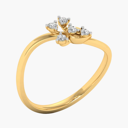 Floral Cluster Multi-Stone Diamond Ring