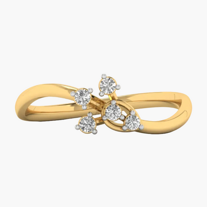 Floral Cluster Multi-Stone Diamond Ring