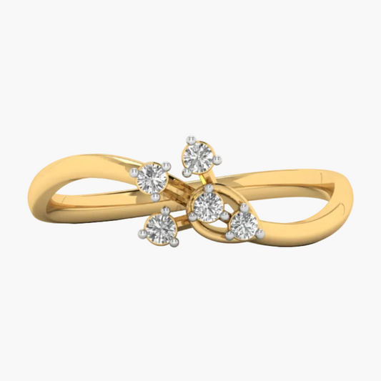 Floral Cluster Multi-Stone Diamond Ring