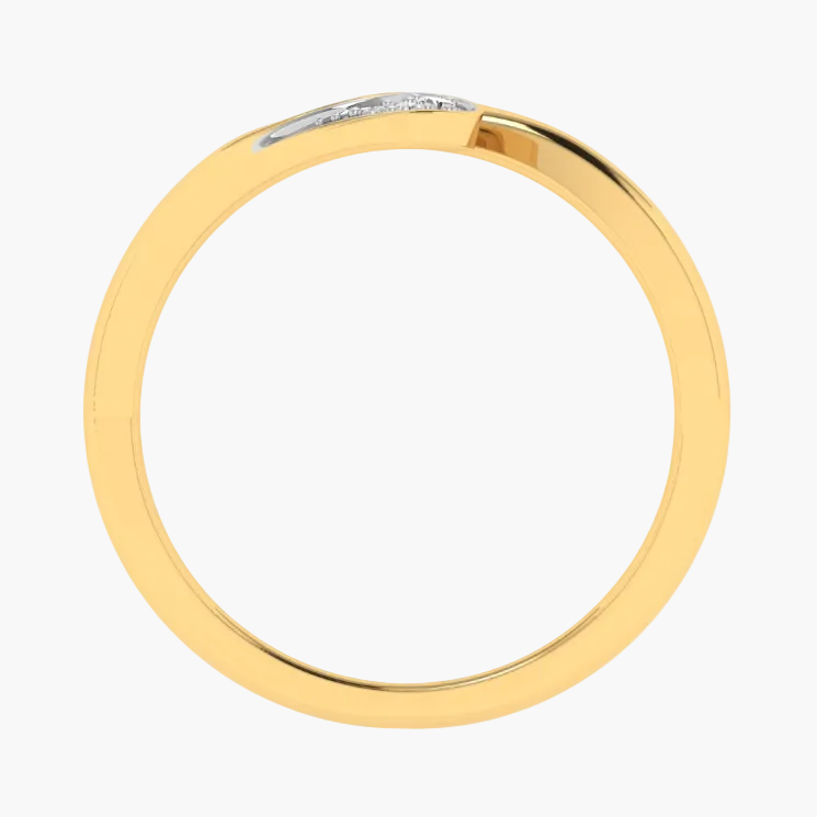 Elegant Flowing Sweep Diamond Ring