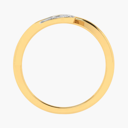 Elegant Flowing Sweep Diamond Ring