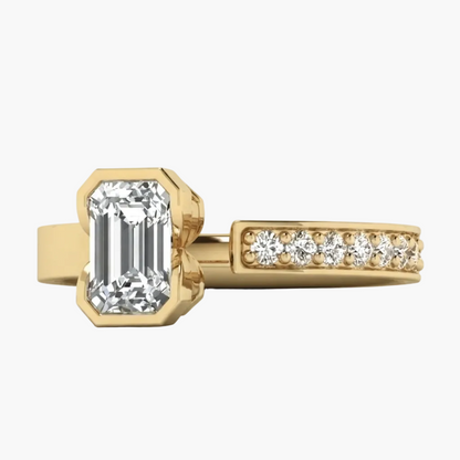 Chic Bezel-Set Accent Diamond Ring