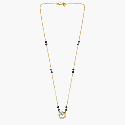 Elegant Circular Frame Diamond Mangalsutra