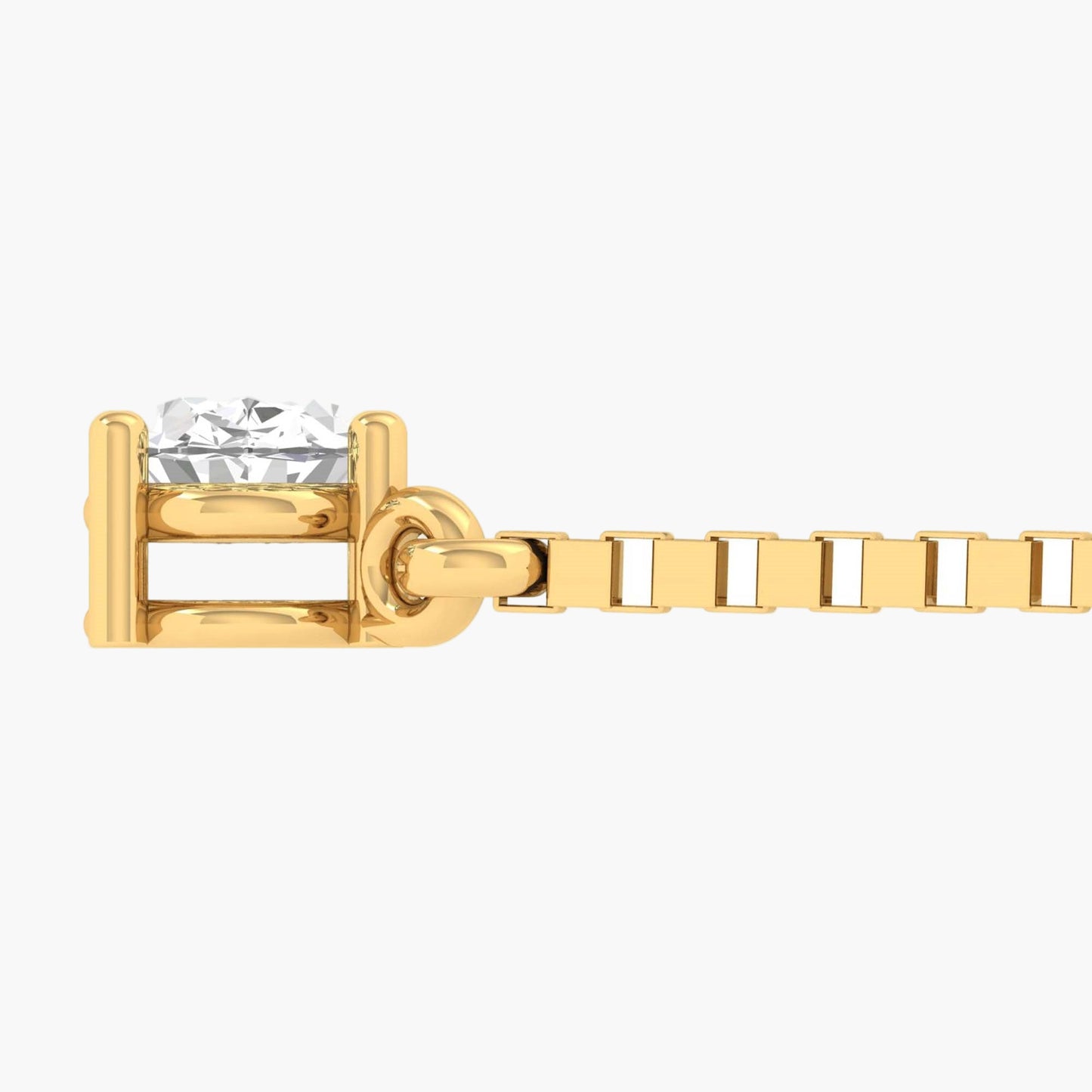 Oval Diamond With Chain Mangalsutra